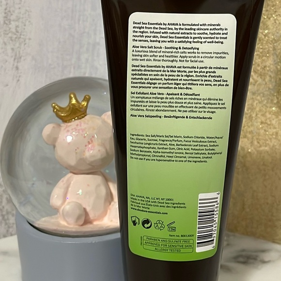 Dead Sea Essentials By Ahava Aloe Vera Salt Scrub Soothing & Detoxifying 220 ml - Picture 4 of 6